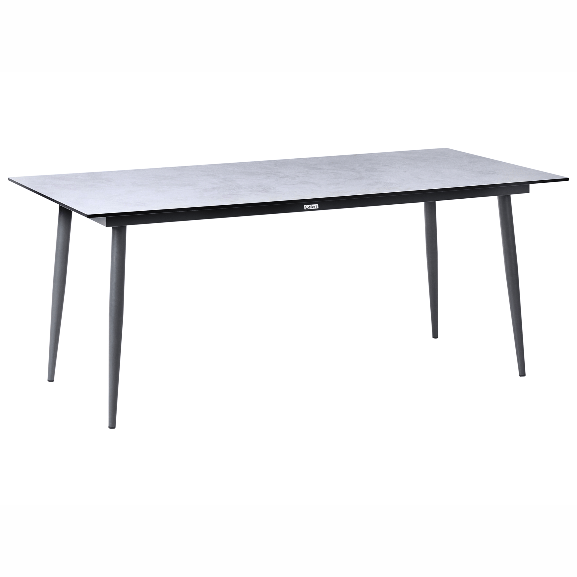 Ruokapöytä ulos Tolentino 90x180 cm kiviefekti - Harmaa