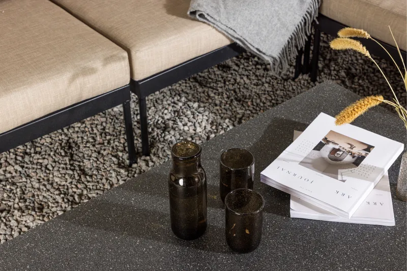 Sohvaryhmä Pehnna 5-istuttava - Musta - Puutarhakalusteet - Terassiryhmät - Oleskeluryhmät