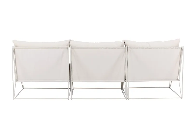 Usteryd 3 istuttava lounge-sohva - Beige - Puutarhakalusteet - Terassiryhmät - Terassisohvat