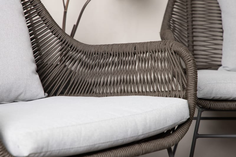 Sohvaryhmä Davao 4-istuttava - Tummanharmaa - Puutarhakalusteet - Terassiryhmät - Oleskeluryhmät