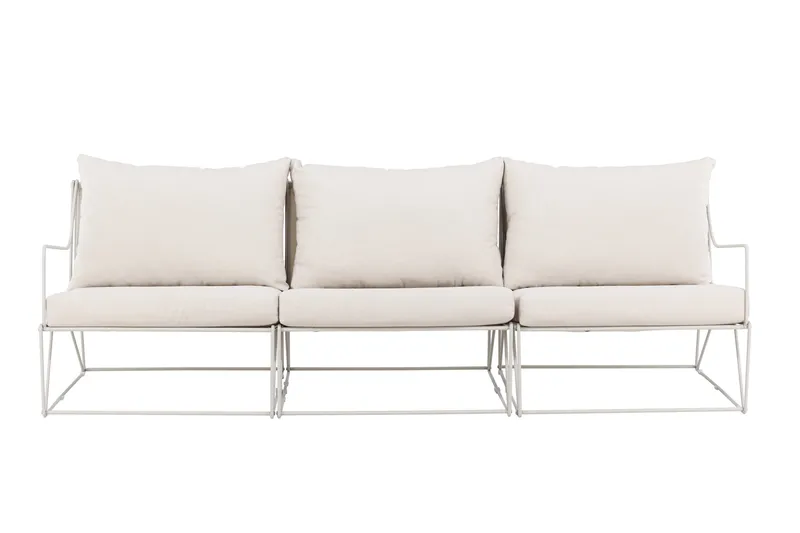 Usteryd 3 istuttava lounge-sohva - Beige - Puutarhakalusteet - Terassiryhmät - Terassisohvat