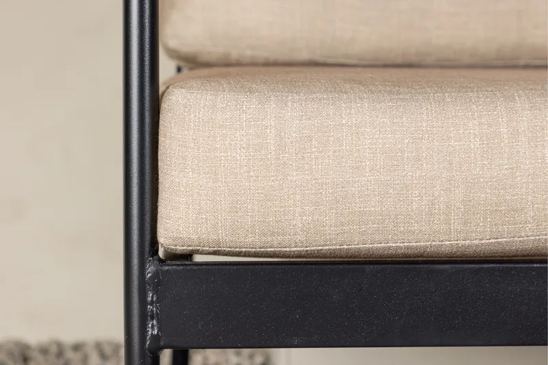 Sohvaryhmä Pehnna 5-istuttava - Musta - Puutarhakalusteet - Terassiryhmät - Oleskeluryhmät