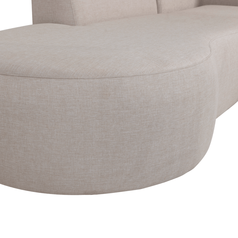 2-istuttava sohva divaanilla Chios ulkokäyttöön - Luonnonväri - Puutarhakalusteet - Terassiryhmät - Sohvaryhmät ulos