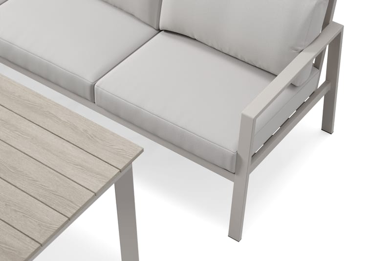 Ariany Kulmasohvaryhmä Ulkokäyttöön - Beige - Puutarhakalusteet - Terassiryhmät - Oleskeluryhmät