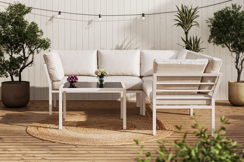 Ariany Sohvaryhmä 5-istuttava - Beige - Puutarhakalusteet - Terassiryhmät - Sohvaryhmät ulos
