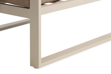 Aspvik sohvaryhmä ulkokäyttöön 5-istuttava alumiini - Tumma beige|Valkoinen - Puutarhakalusteet - Terassiryhmät - Oleskeluryhmät
