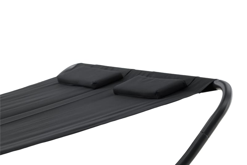 Aurinkosänky Gordo - Musta - Puutarhakalusteet - Puutarhatuoli - Aurinkosänky & aurinkovaunu