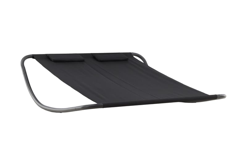 Aurinkosänky Gordo - Musta - Puutarhakalusteet - Puutarhatuoli - Aurinkosänky & aurinkovaunu