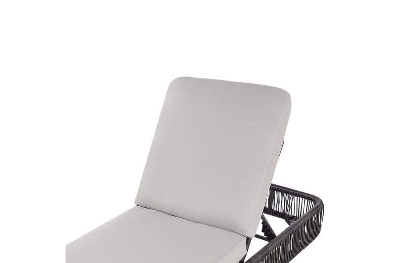 Aurinkotuoli Osini - Harmaa, musta - Puutarhakalusteet - Puutarhatuoli - Aurinkosänky & aurinkovaunu