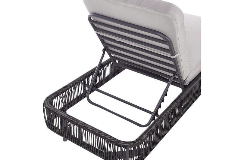 Aurinkotuoli Osini - Harmaa, musta - Puutarhakalusteet - Puutarhatuoli - Aurinkosänky & aurinkovaunu