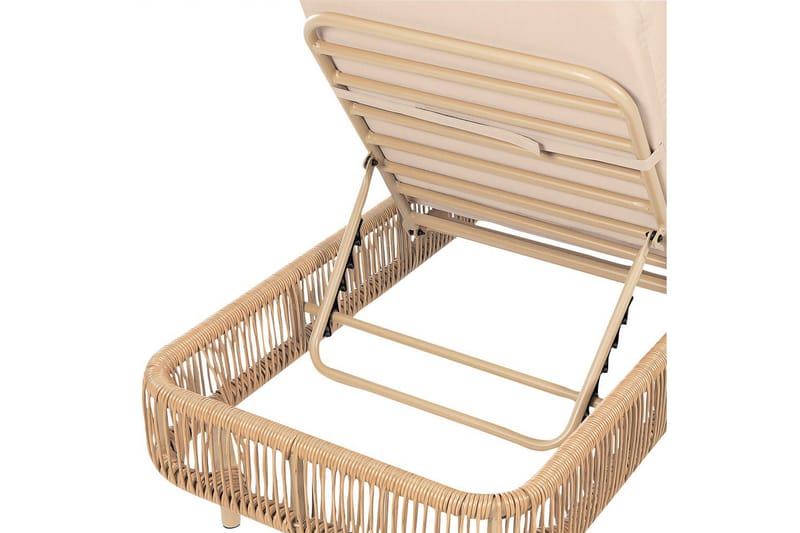 Aurinkotuoli Osini - Luonnollinen, beige - Puutarhakalusteet - Puutarhatuoli - Aurinkosänky & aurinkovaunu