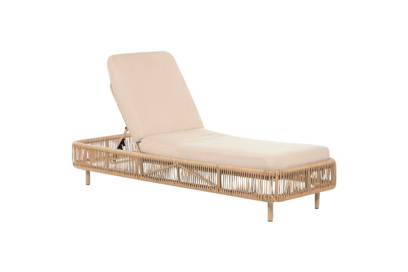 Aurinkotuoli Osini - Luonnollinen, beige - Puutarhakalusteet - Terassiryhmät - Aurinkovuode