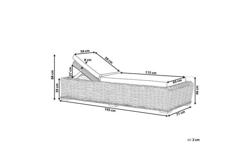 Aurinkotuoli Palese - Puutarhakalusteet - Terassiryhmät - Aurinkovuode