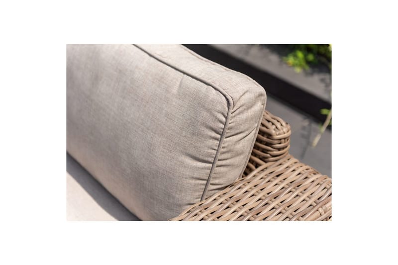 Bahamas Ulkokalusteryhmä 2-istuttava & divaani vasen sohvapöytä 110 cm - Tummanharmaa - Puutarhakalusteet - Terassiryhmät - Sohvaryhmät ulos