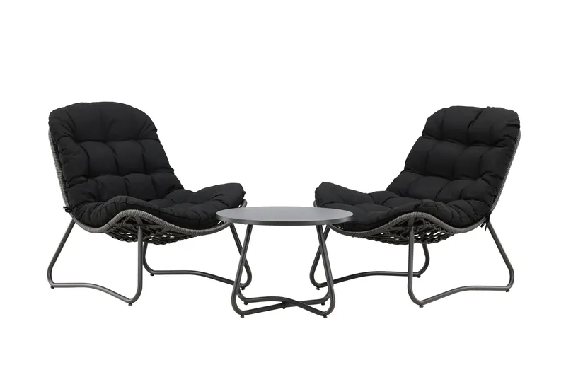 Cala Sohvaryhmä Ulkokäyttöön 2-istuttava, Musta