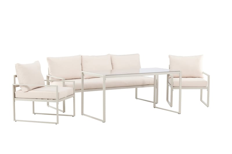 Catania Sohvaryhmä Ulkokäyttöön 5-istuttava - Beige - Puutarhakalusteet - Terassiryhmät - Oleskeluryhmät