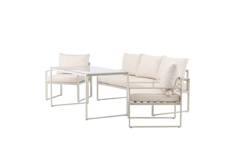 Catania Sohvaryhmä Ulkokäyttöön 5-istuttava - Beige - Puutarhakalusteet - Terassiryhmät - Oleskeluryhmät