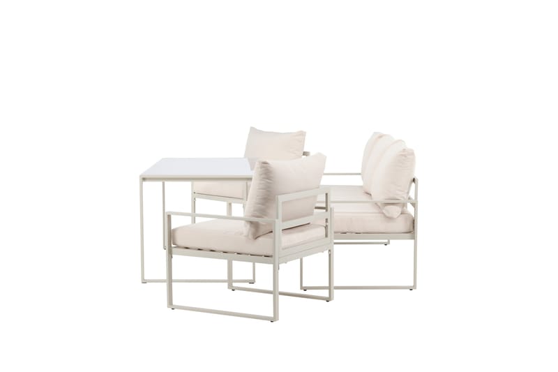 Catania Sohvaryhmä Ulkokäyttöön 5-istuttava - Beige - Puutarhakalusteet - Terassiryhmät - Oleskeluryhmät