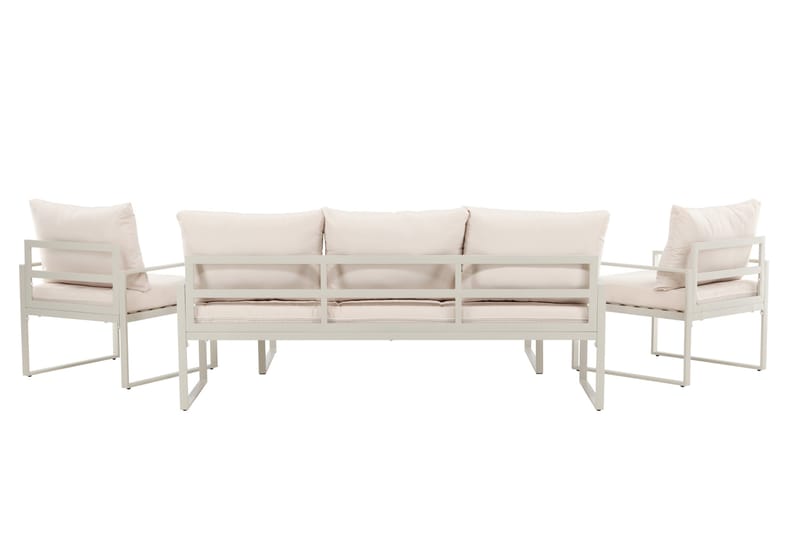 Catania Sohvaryhmä Ulkokäyttöön 5-istuttava - Beige - Puutarhakalusteet - Terassiryhmät - Oleskeluryhmät