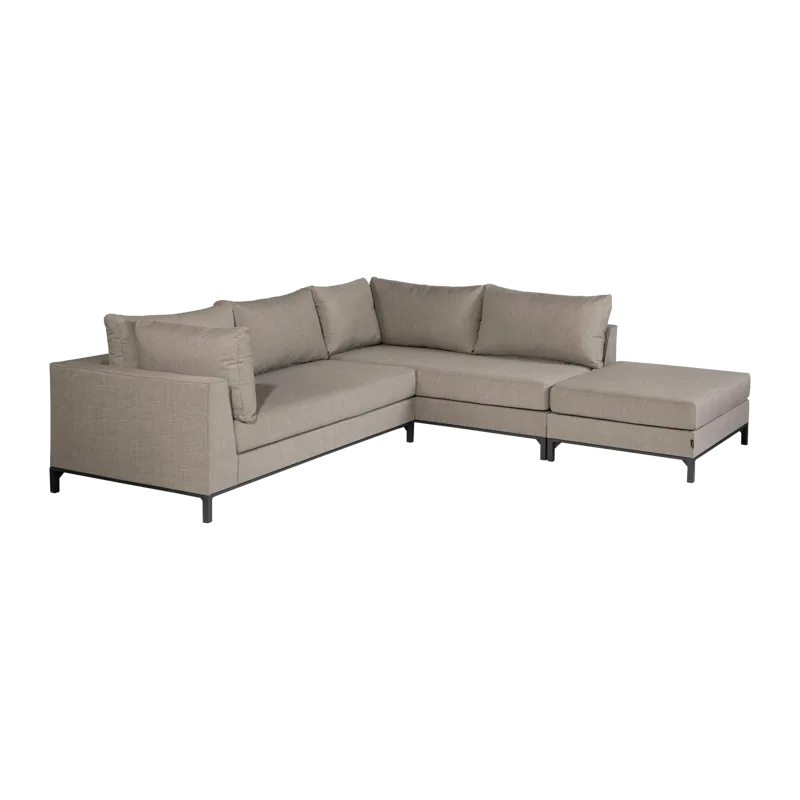 Divaanisohva 4-istuttava Sicilië ulkokäyttöön, Taupe