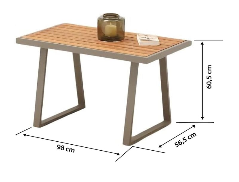 Estra Lounge-ryhmä ulkokäyttöön - Beige - Puutarhakalusteet - Terassiryhmät - Sohvaryhmät ulos