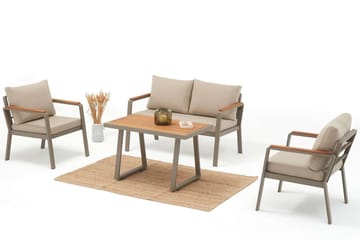 Estra Lounge-ryhmä ulkokäyttöön - Beige - Puutarhakalusteet - Terassiryhmät - Sohvaryhmät ulos