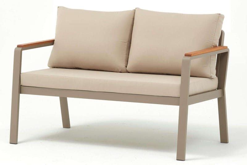 Estra Lounge-ryhmä ulkokäyttöön - Beige - Puutarhakalusteet - Terassiryhmät - Sohvaryhmät ulos