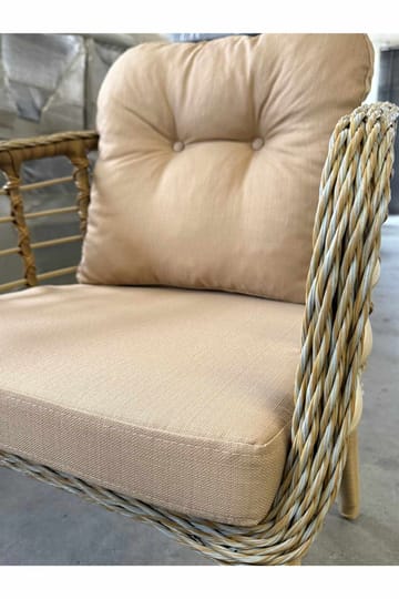 Garden Lounge Set Atelier Del Sofa Beige - Puutarhakalusteet - Terassiryhmät - Sohvaryhmät ulos
