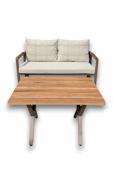 Garden Lounge Set Atelier Del Sofa Beige - Puutarhakalusteet - Terassiryhmät - Sohvaryhmät ulos