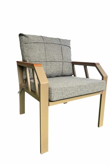 Garden Lounge Set Atelier Del Sofa Harmaa - Puutarhakalusteet - Terassiryhmät - Sohvaryhmät ulos