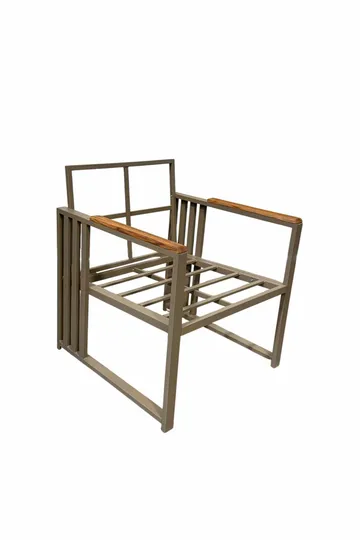 Garden Lounge Set Atelier Del Sofa Harmaa - Puutarhakalusteet - Terassiryhmät - Sohvaryhmät ulos