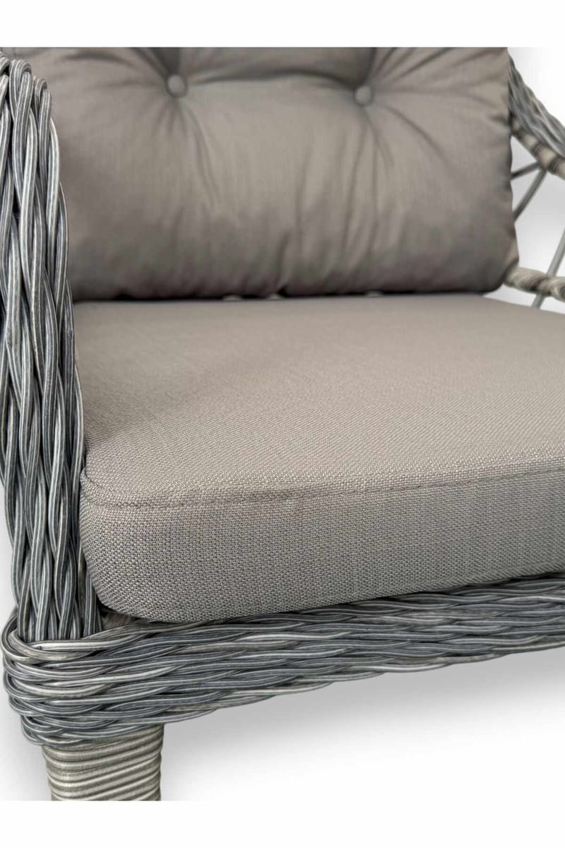 Garden Lounge Set Atelier Del Sofa Harmaa - Puutarhakalusteet - Terassiryhmät - Sohvaryhmät ulos