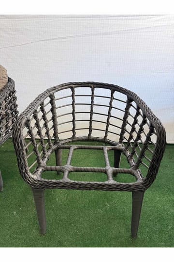 Garden Lounge Set Atelier Del Sofa Harmaa - Puutarhakalusteet - Terassiryhmät - Sohvaryhmät ulos