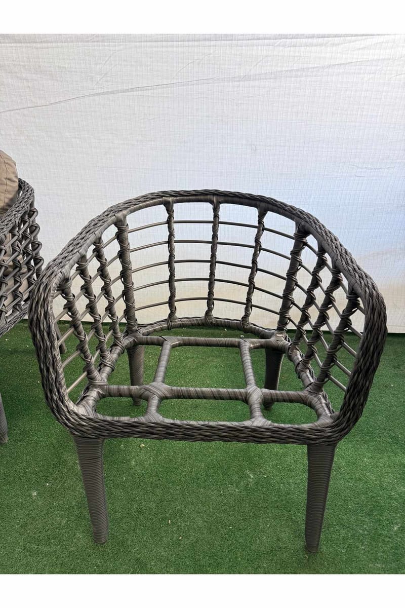 Garden Lounge Set Atelier Del Sofa Harmaa - Puutarhakalusteet - Terassiryhmät - Sohvaryhmät ulos