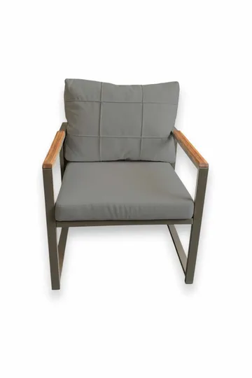 Garden Lounge Set Atelier Del Sofa Harmaa - Puutarhakalusteet - Terassiryhmät - Sohvaryhmät ulos
