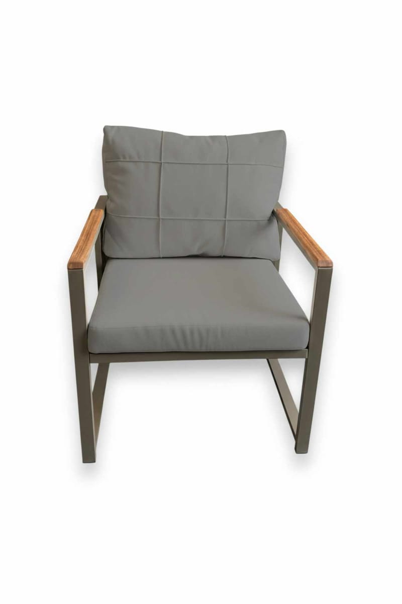 Garden Lounge Set Atelier Del Sofa Harmaa - Puutarhakalusteet - Terassiryhmät - Sohvaryhmät ulos