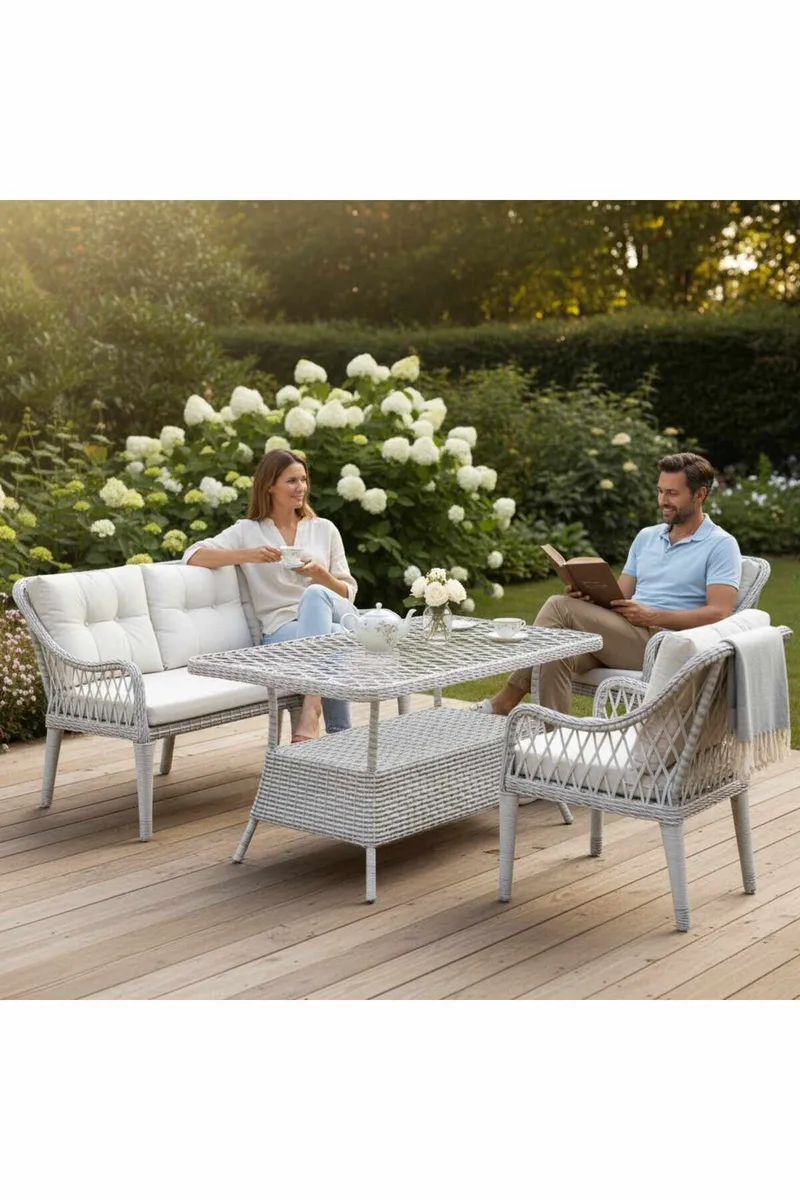 Garden Lounge Set Atelier Del Sofa Hisar 3+1+1 (170 x 78 x 56 cm) Beige, undefined
