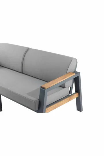 Garden Lounge Set Atelier Del Sofa Leo 3+1+1+2 (170 x 78 x 63 cm) Harmaa - Puutarhakalusteet - Terassiryhmät - Sohvaryhmät ulos