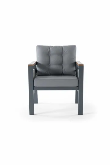 Garden Lounge Set Atelier Del Sofa Lilyum 3+1+1+2 (170 x 78 x 60 cm) Harmaa - Puutarhakalusteet - Terassiryhmät - Sohvaryhmät ulos