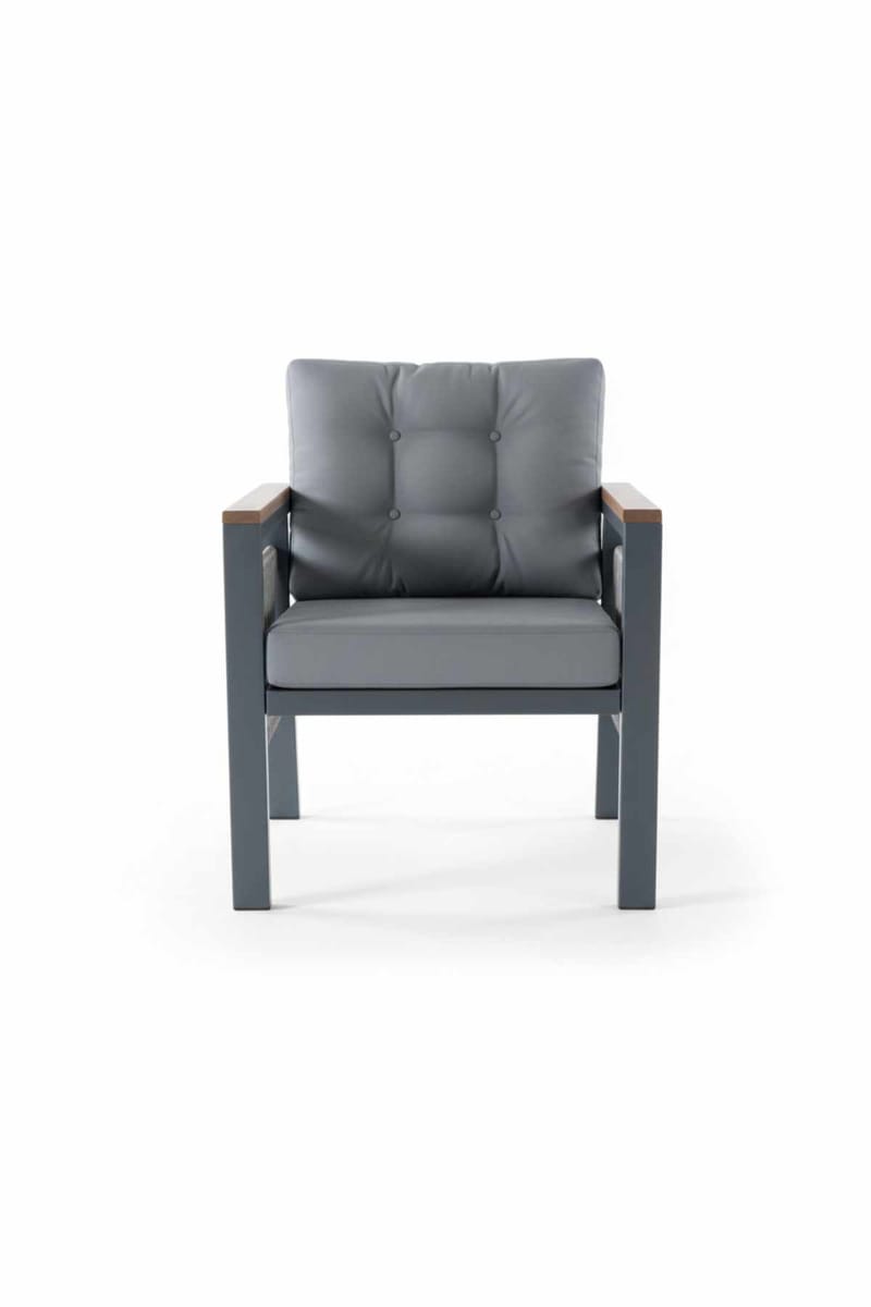Garden Lounge Set Atelier Del Sofa Lilyum 3+1+1+2 (170 x 78 x 60 cm) Harmaa - Puutarhakalusteet - Terassiryhmät - Sohvaryhmät ulos