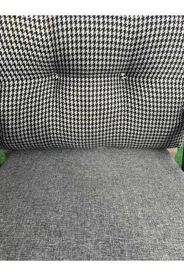 Garden Lounge Set Atelier Del Sofa Musta valkoinen kulta - Puutarhakalusteet - Terassiryhmät - Sohvaryhmät ulos