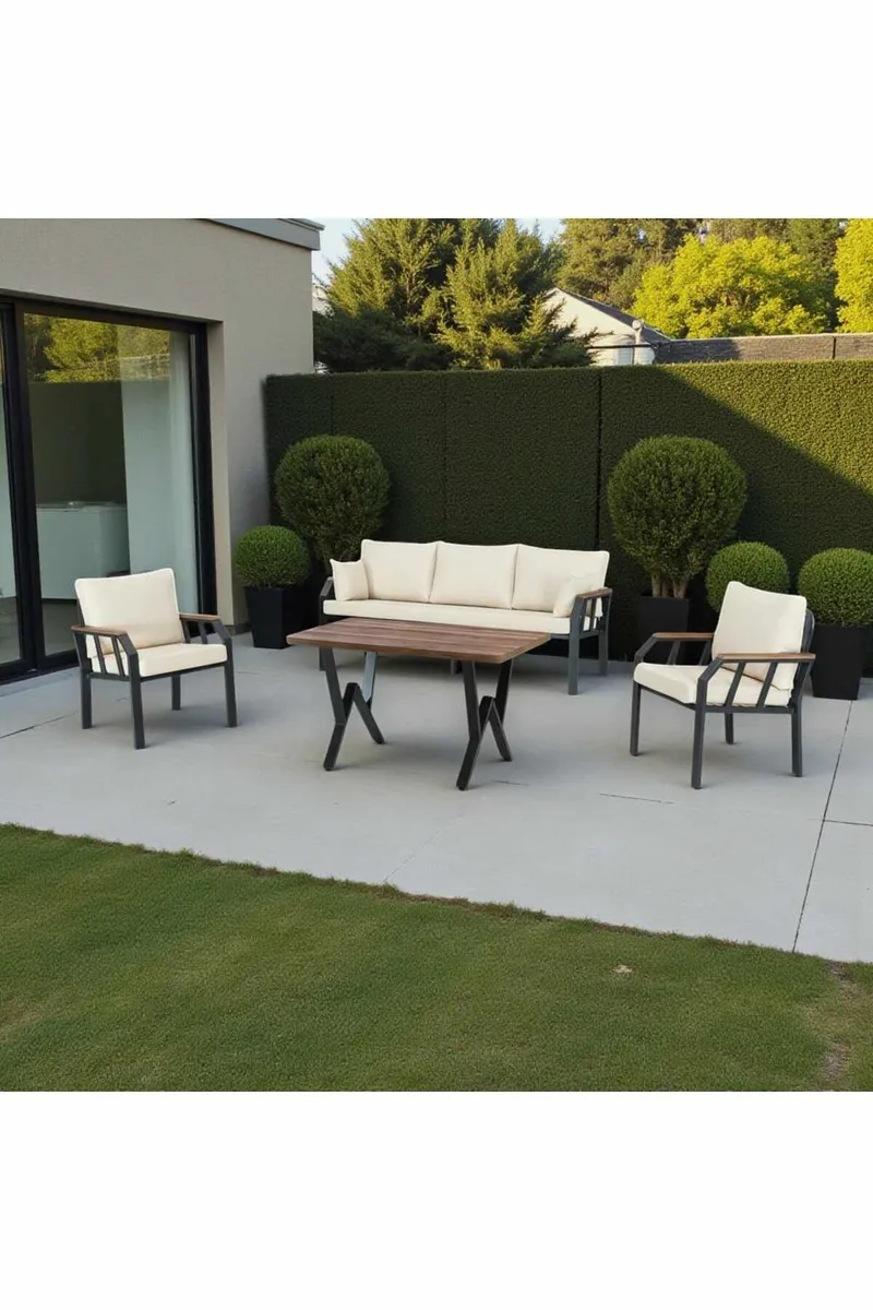 Garden Lounge Set Atelier Del Sofa Nergiz 3+1+1 (200 x 78 x 58 cm) Beige, undefined