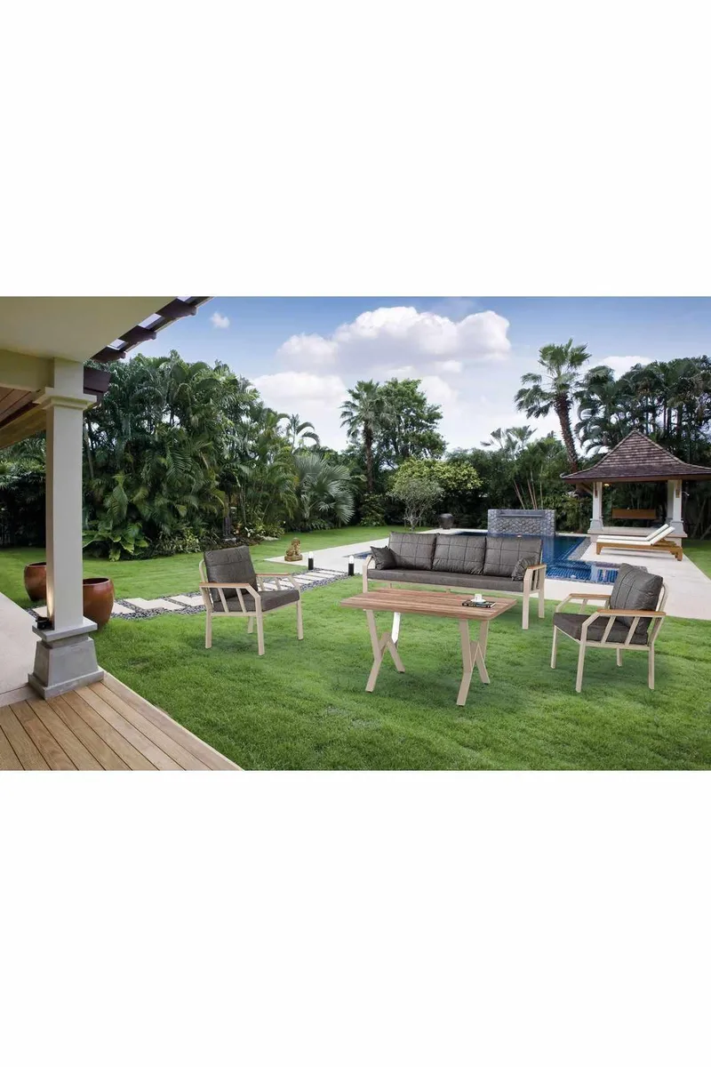 Garden Lounge Set Atelier Del Sofa Nergiz 3+1+1 (200 x 78 x 58 cm) Ruskea, undefined