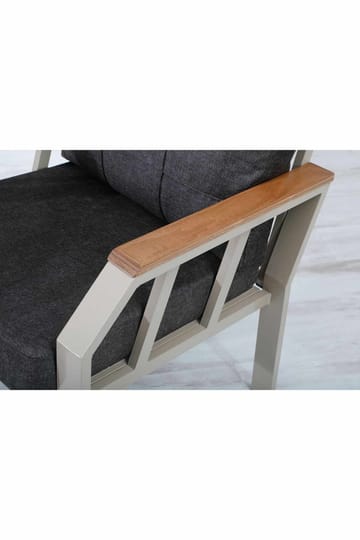 Garden Lounge Set Atelier Del Sofa Nergiz 3+1+1 (200 x 78 x 58 cm) Ruskea - Puutarhakalusteet - Terassiryhmät - Sohvaryhmät ulos