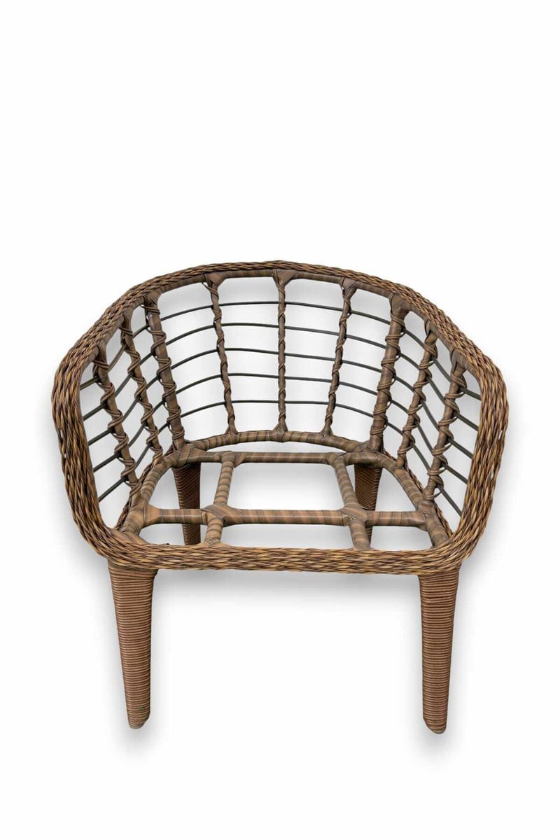 Garden Lounge Set Atelier Del Sofa Ruskea kerma - Puutarhakalusteet - Terassiryhmät - Sohvaryhmät ulos