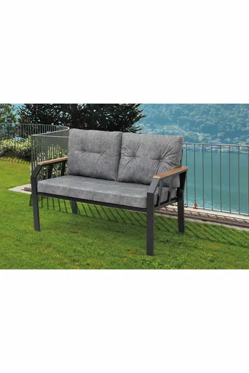 Garden Lounge Set Atelier Del Sofa Tummanharmaa - Tummanharmaa - Puutarhakalusteet - Terassiryhmät - Sohvaryhmät ulos