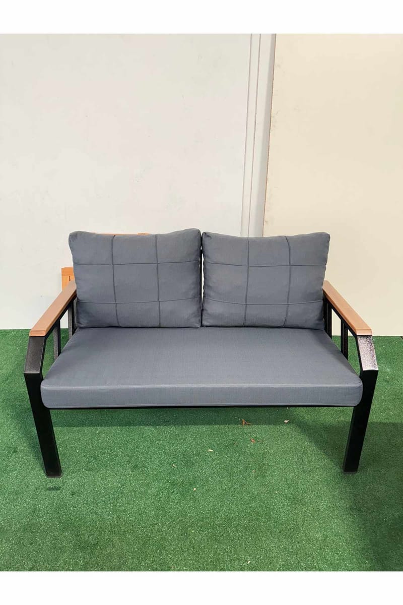 Garden Lounge Set Atelier Del Sofa Tummansininen - Puutarhakalusteet - Terassiryhmät - Sohvaryhmät ulos