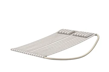 Gordo aurinkosänky ulkokäyttöön - Beige/Valkoinen - Puutarhakalusteet - Puutarhatuoli - Aurinkosänky & aurinkovaunu