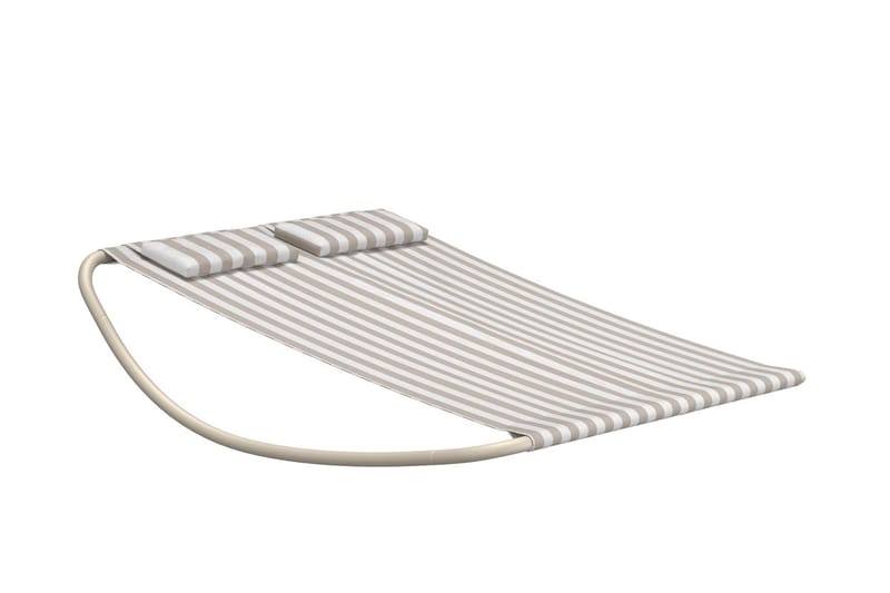 Gordo aurinkosänky ulkokäyttöön - Beige/Valkoinen - Puutarhakalusteet - Puutarhatuoli - Aurinkosänky & aurinkovaunu