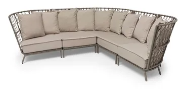 Hillerstorp Jet Set loungesohva, kulmaosa - Beige - Puutarhakalusteet - Terassiryhmät - Terassisohvat